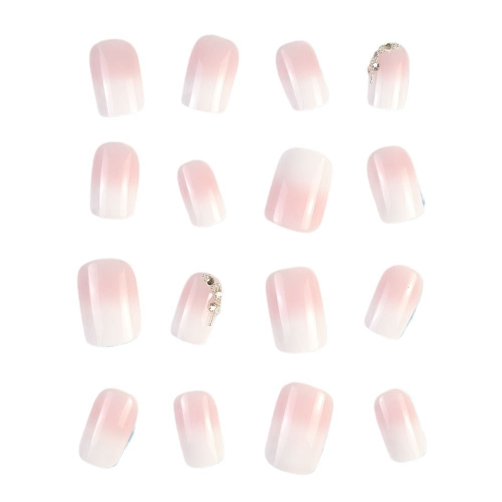 Ombré White Press-On Nails